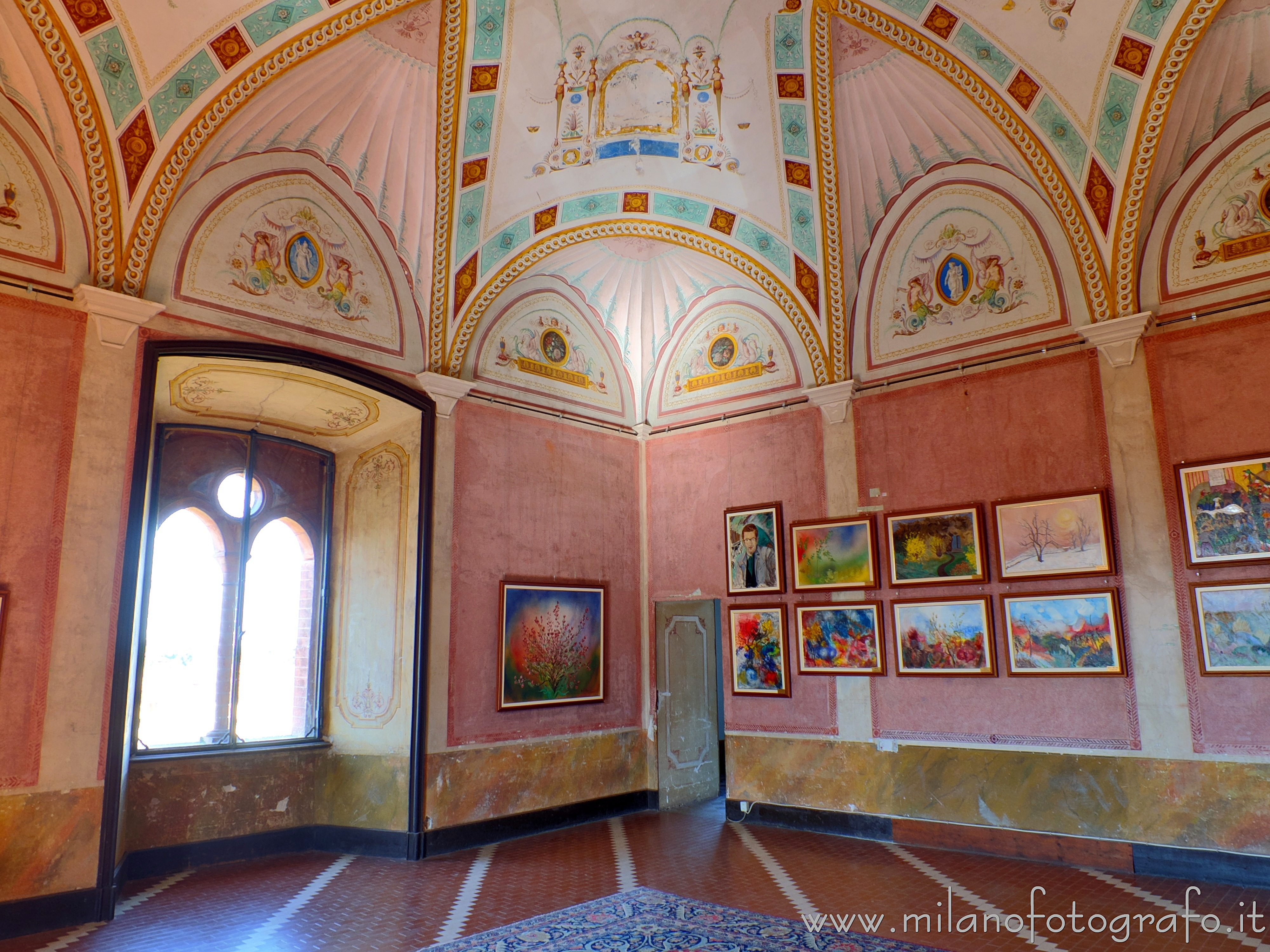 San Colombano al Lambro (Milan, Italy) - Bedroom of the Castle of San Colombano al Lambro - Full resolution picture